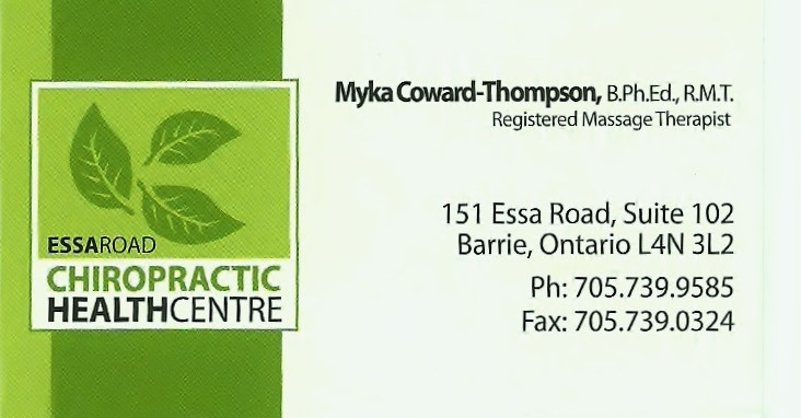 Myka Coward-Thompson Essa Road Chiropractic HealthCentre